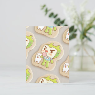 XiaoTieJun Icing Cookies Announcement Postcard