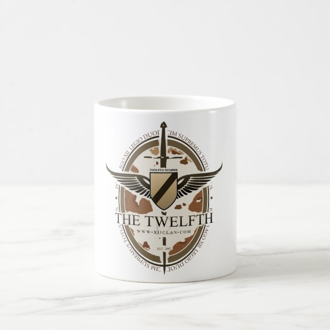 XII Desert Camo Coffee Mug - 11oz (Center)