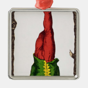 XII The Hanged Man, tarot card Metal Ornament
