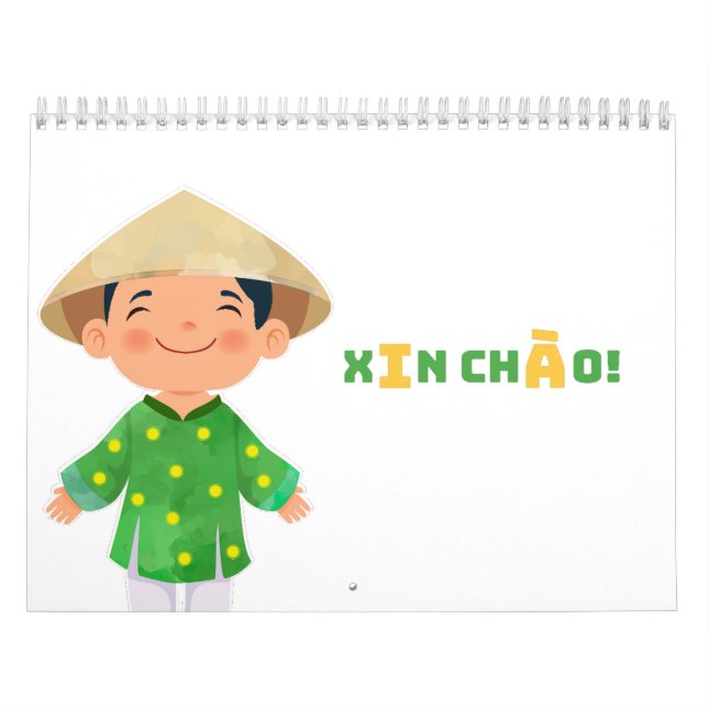 XIN CHÀO! Vietnam Calendar (Cover)