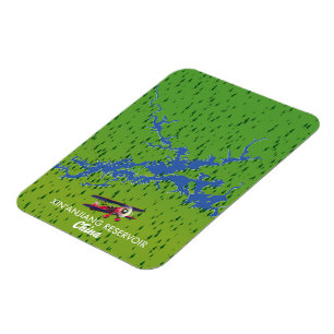 Xin'anjiang Reservoir China map Magnet