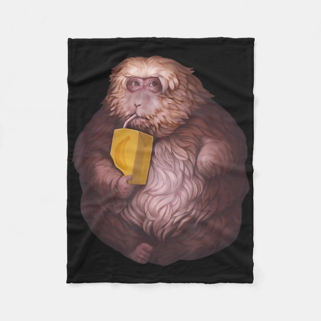 Xing Xing Monkey Meme – Funny Viral Design  Fleece Blanket (Front)