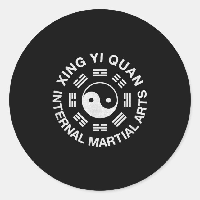 Xingyi Internal Martial Arts  Classic Round Sticker (Front)