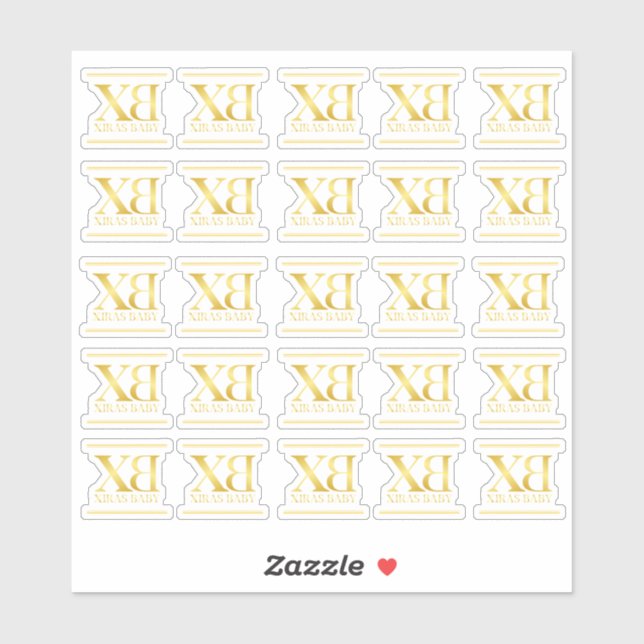 Xiras Baby pour chaussures bébé étiquette vinyle t (Feuille)