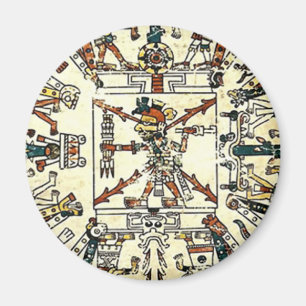 Xiuhtecuhtli Aztec Death God Magnet