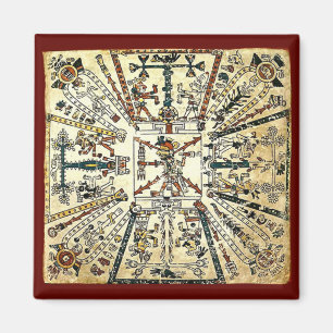 Xiuhtecuhtli Aztec Death God Magnet