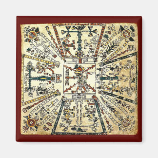 Xiuhtecuhtli Aztec Death God Magnet