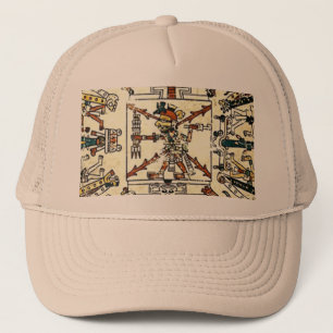 Xiuhtecuhtli Aztec Death God Trucker Hat