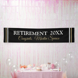 XL 12' Retirement Custom Banner