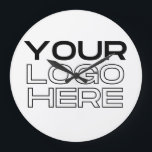 XL Large Business Logo Custom Clock<br><div class="desc">Custom Business Logo Large rubber stamp</div>