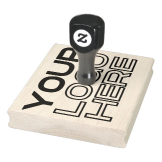 XL Large Business Logo Custom Rubber Stamp