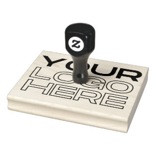 XL Large Business Logo Custom Rubber Stamp