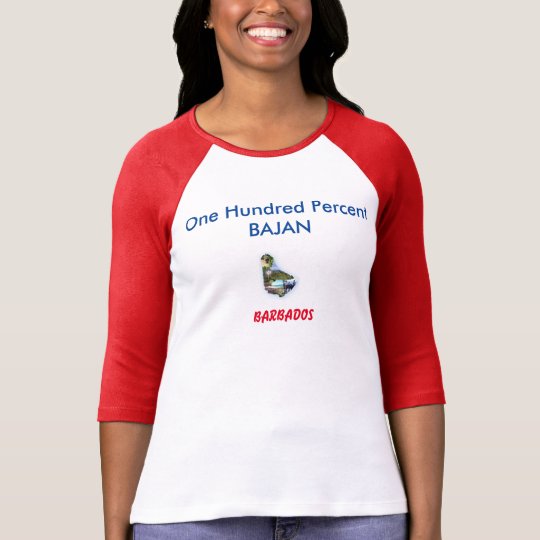 XL One Hundred Percent Bajan T-Shirt