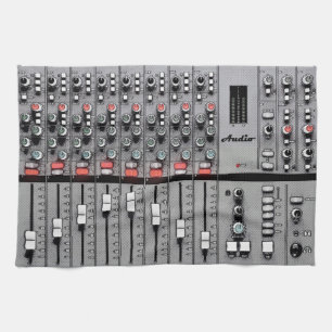 XL Studio Gear Dust Cover: Audio Mixer Design Kitchen Towel