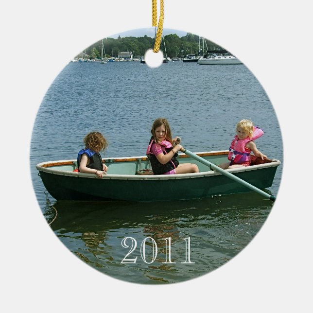Xmas 2011 Amelia Ceramic Ornament (Front)