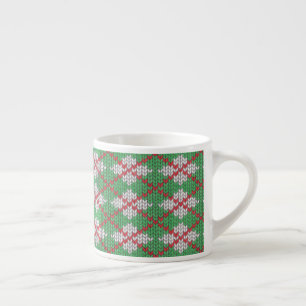 XMAS ARGYLE KNIT Espresso Cup