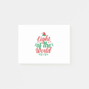 Xmas Art Light Of The World Post-it Notes