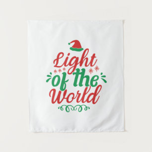 Xmas Art Light Of The World Tapestry