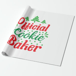 Xmas Art Official Cookie Baker Wrapping Paper