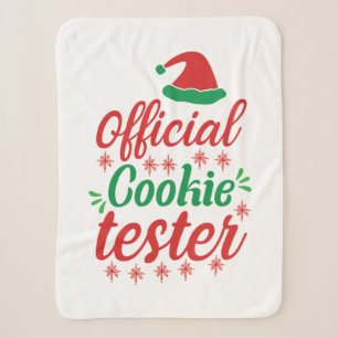 Xmas Art Official Cookie Tester Sherpa Blanket