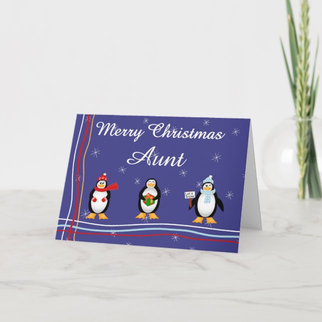 Xmas aunt holiday card (Front)