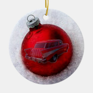 xmas ball ceramic ornament