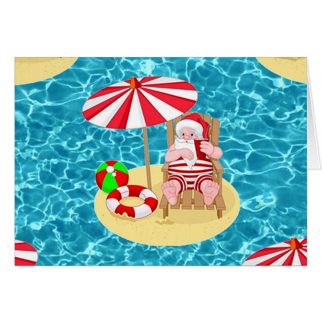 xmas beach santa claus (Devant horizontal)