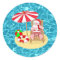 xmas beach santa claus