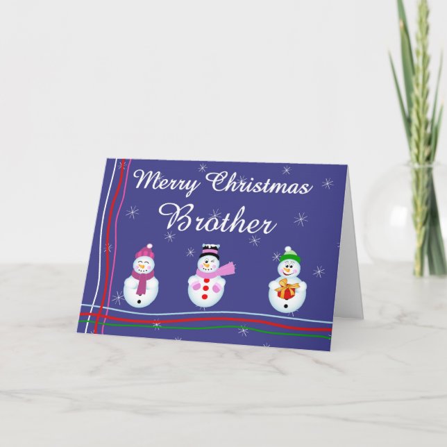 Xmas brother holiday card (Front)