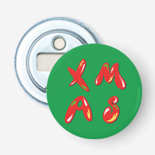 Xmas Bubble Text    Bottle Opener