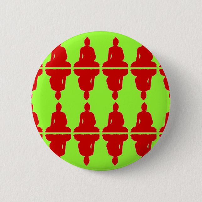 Xmas Buddha 2 Inch Round Button (Front)
