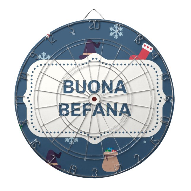 xmas buona Befana Dartboard (Front)