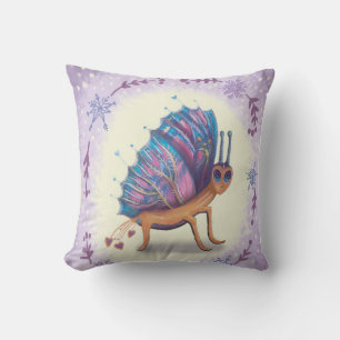 Xmas butterfly  throw pillow