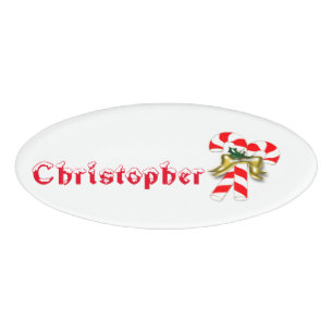 Xmas Candy 1 Name Tag
