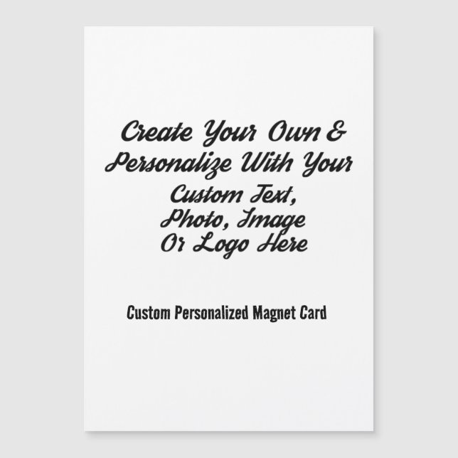 Xmas Card Magnet - Personalized Holiday Keepsake (Front)