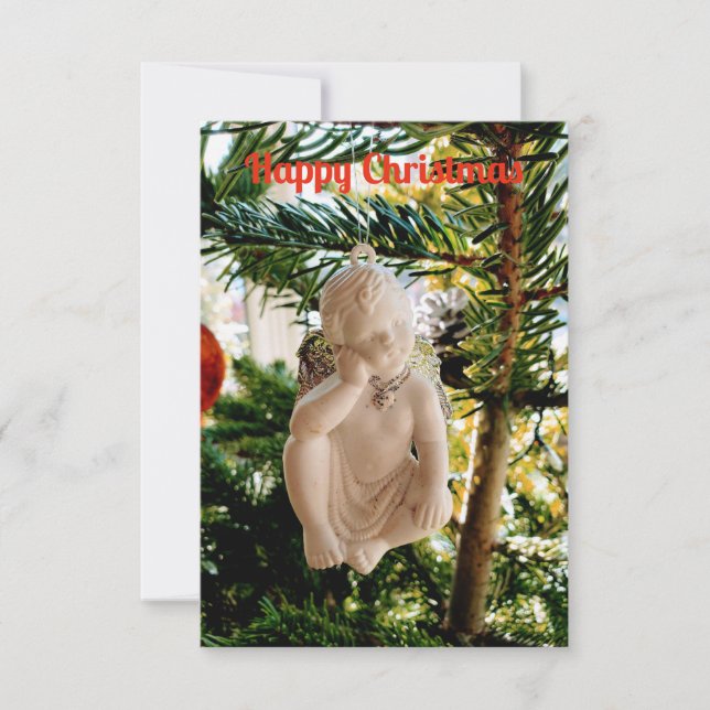Xmas cherub card (Front)