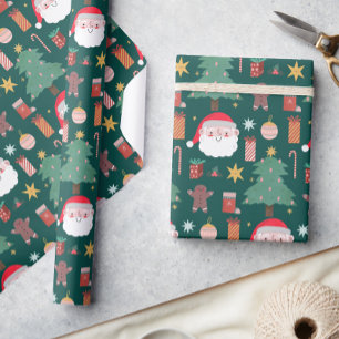 Xmas Cookie Colored Noel Christmas Wrapping Paper