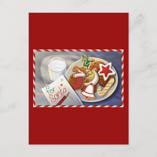 xmas cookies holiday postcard (Front)