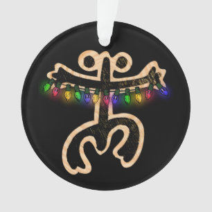 Xmas Coqui Taino Metal Ornament