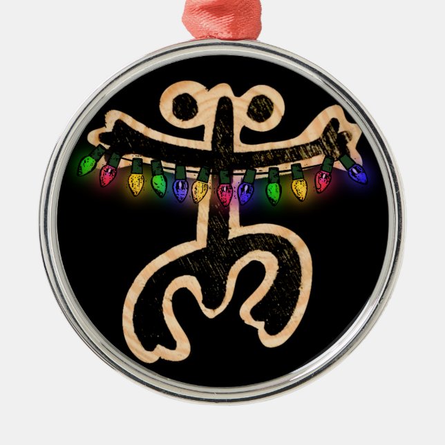 Xmas Coqui Taino Metal Ornament (Front)