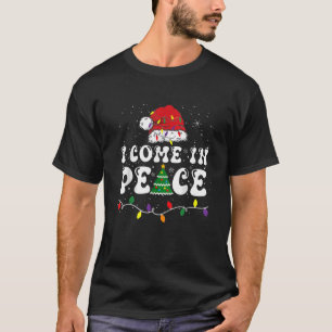 Xmas Couples Matching I Come In Peace Pajamas T-Shirt