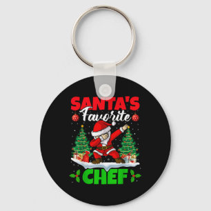 Xmas Dabbing Santas Favorite Chef Christmas T Shir Keychain