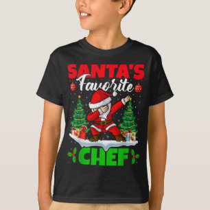 Xmas Dabbing Santas Favorite Chef Christmas T-Shirt