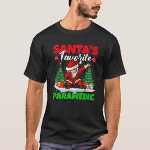 Xmas Dabbing Santa's Favourite Paramedic Christmas T-Shirt