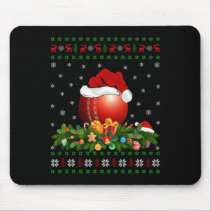 Xmas Decoration Ugly Santa Cricket Ll Christmas  Mouse Pad
