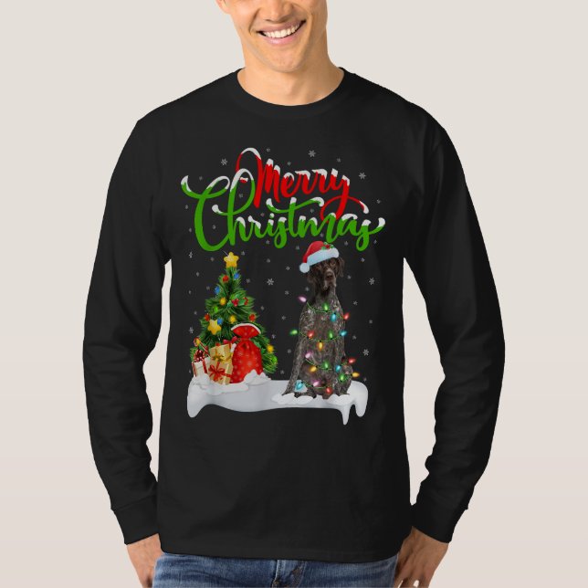 Xmas Decorations German Shorthaired Pointer Dog Ch T-Shirt (Front)