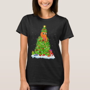 Xmas Decorations Light Santa Pterodactyl Bird Chri T-Shirt