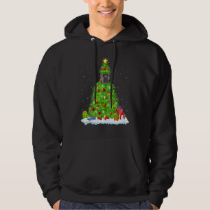 Xmas Decorations Lights Santa Cane Corso Dog Chris Hoodie