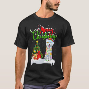 Xmas Decorations Santa Akita Dog Christmas T-Shirt