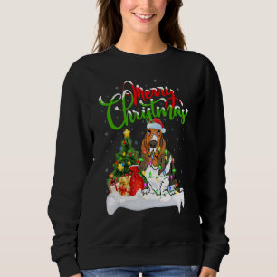 Xmas Decorations Santa Basset Hound Dog Christmas Sweatshirt